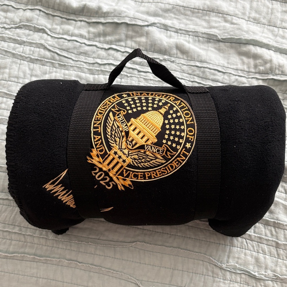 2025 Inauguration Blanket - Black and Gold